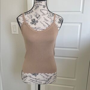 Mine Tan Ribbed Camisole Top